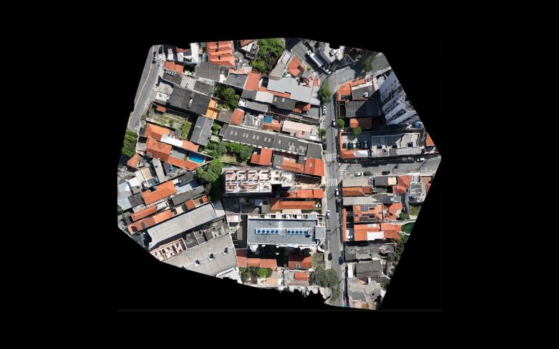 Ortomosaico de mapeamento aéreo com drone em São Paulo